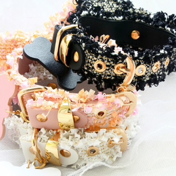 Luxe Tweed Cameo Dog Collar - Picture 5 of 9